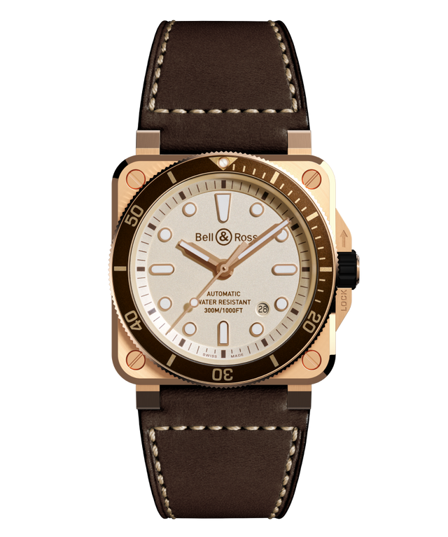 Bell & Ross BR0392-D-WH-BR/SCA