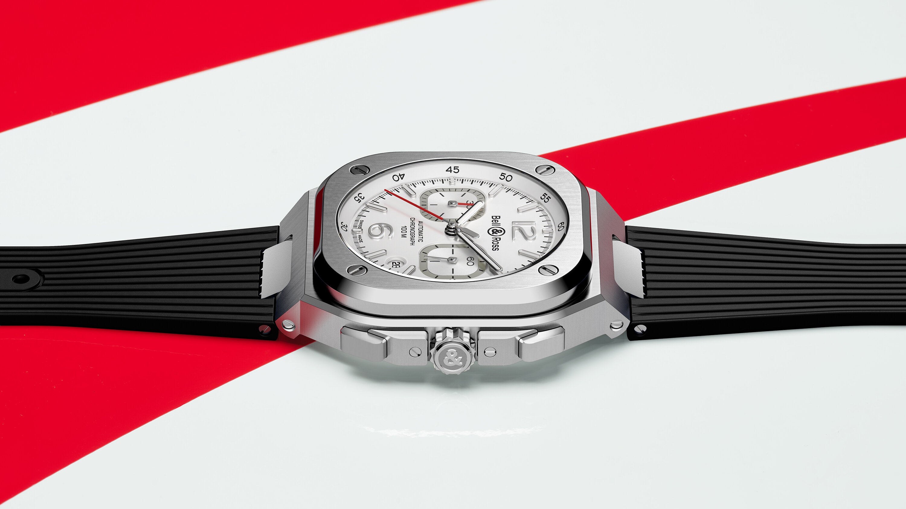 ベル&ロス　BR05C-SI-ST/SRB BR-05 Chrono White Hawk – Bell & Ross