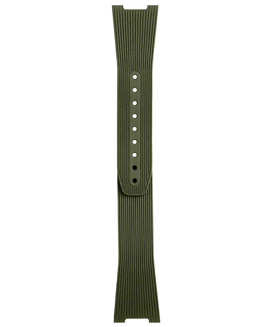 BR-05 - 24MM Green Ribbed Rubber Strap – Bell & Ross