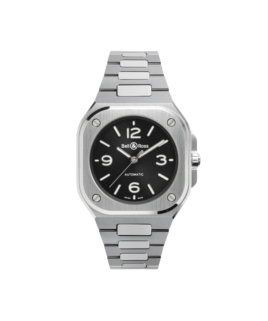 Bell & Ross BR-05 36mm Black Steel front view