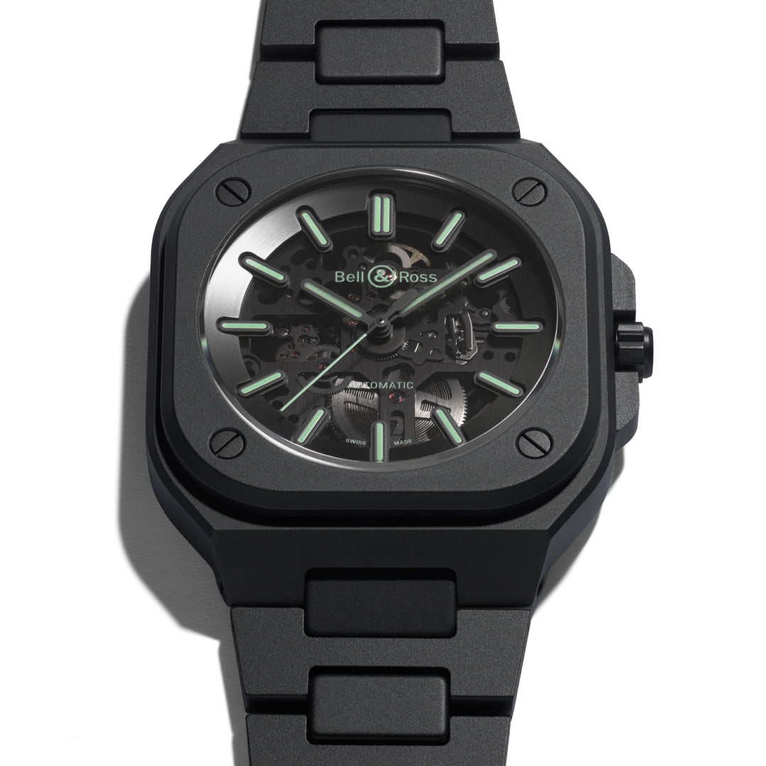 BR-05 Skeleton Black Lum Ceramic – Bell & Ross