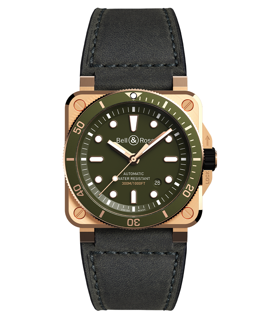 Bell & Ross BR03-92 Diver 自動巻き BR-03 Diver Green bronze – Bell & Ross