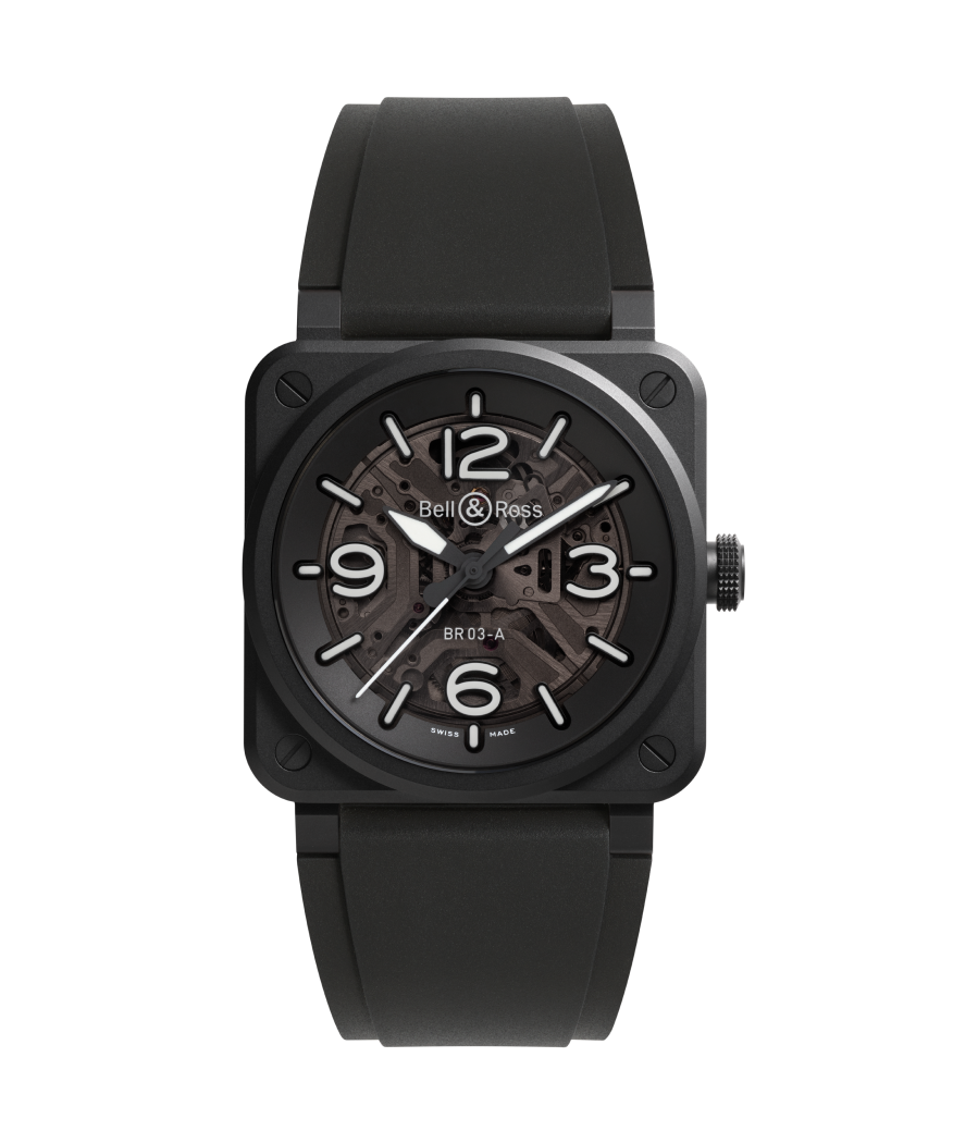 BR-03 Skeleton Black Ceramic – Bell & Ross