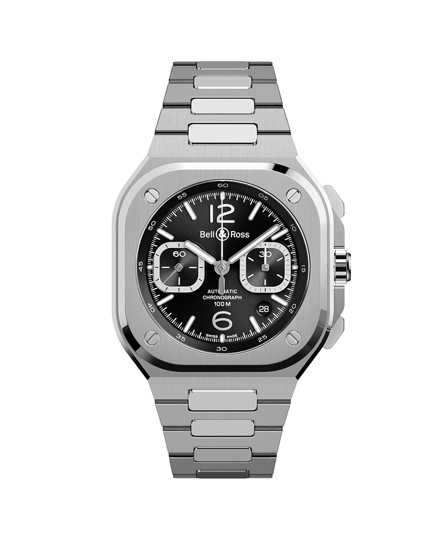 BR-05 Chrono Black Steel – Bell & Ross