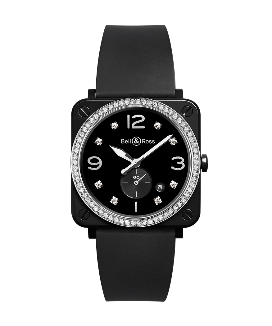 Bell & Ross BRS BLACK CERAMIC DIAMONDS