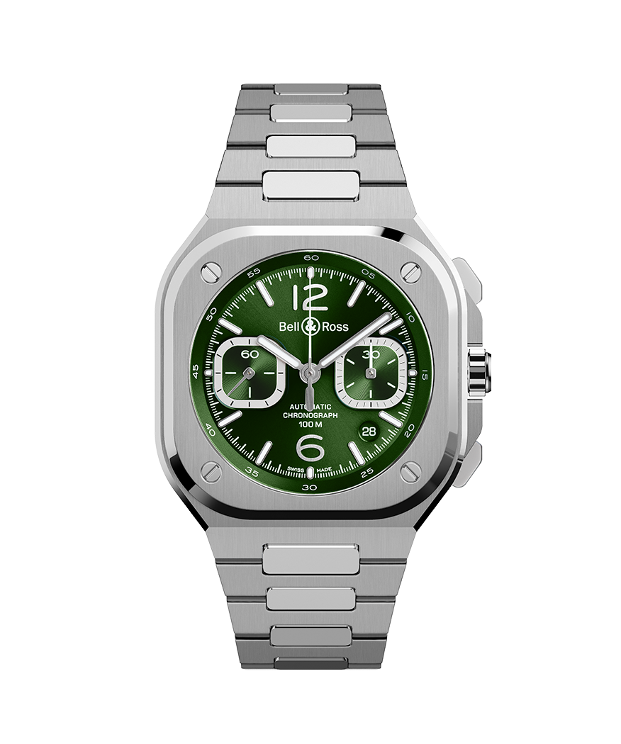 Bell & Ross BR-05 chrono green steel